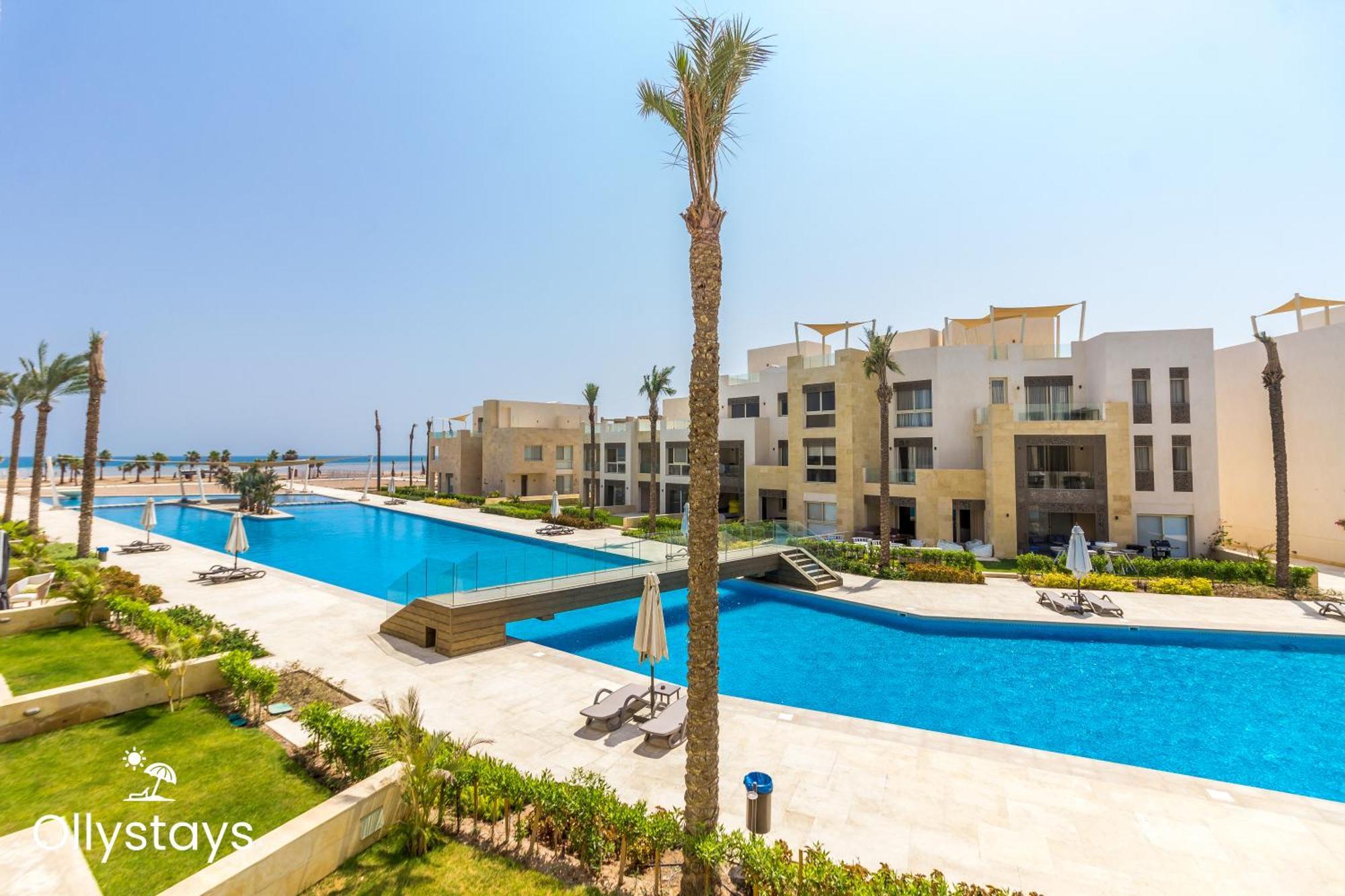 Ollystays Mangroovy Seaview 1Br Beach And Pool Free Access Hurghada Buitenkant foto