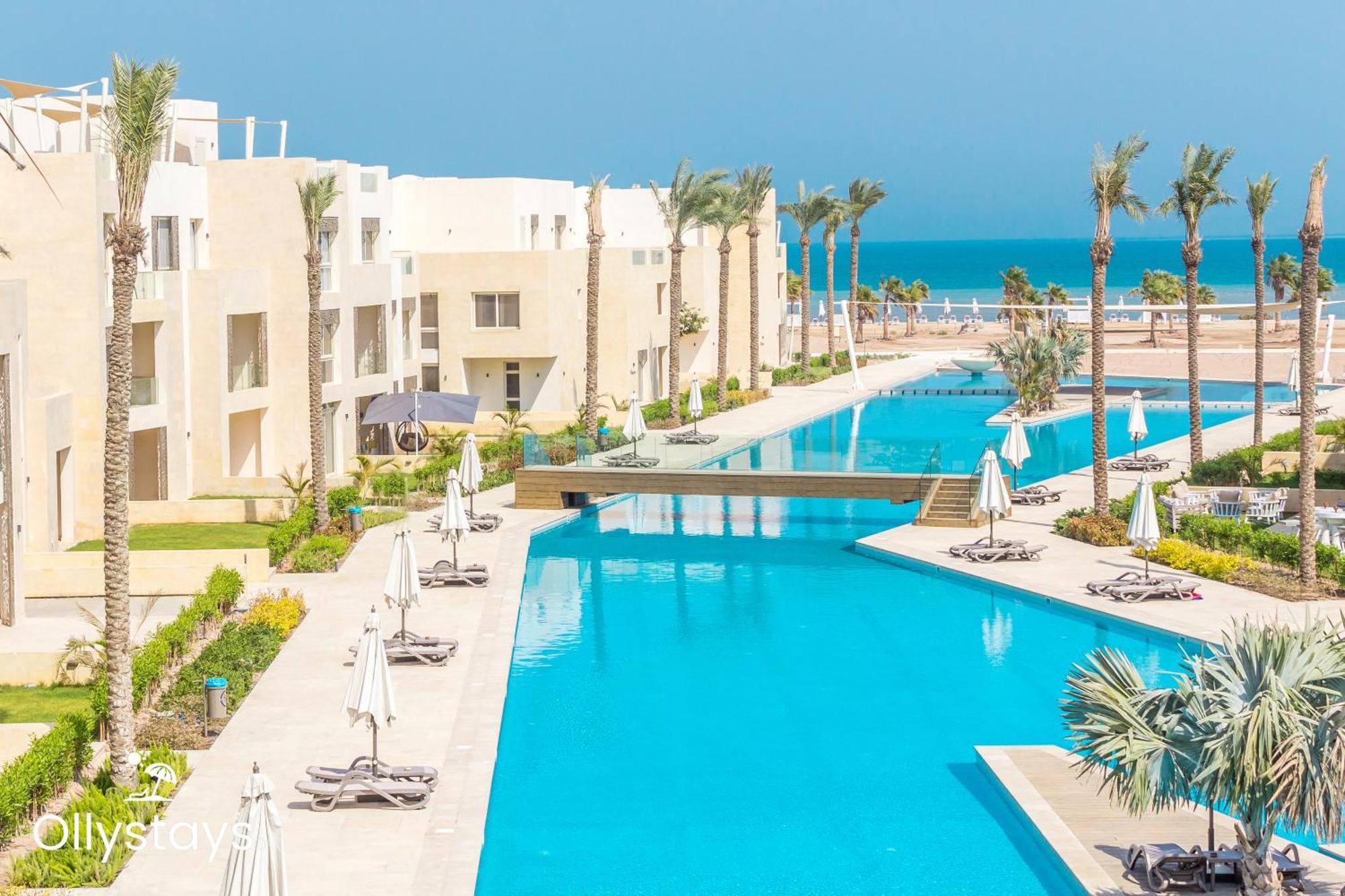 Ollystays Mangroovy Seaview 1Br Beach And Pool Free Access Hurghada Buitenkant foto